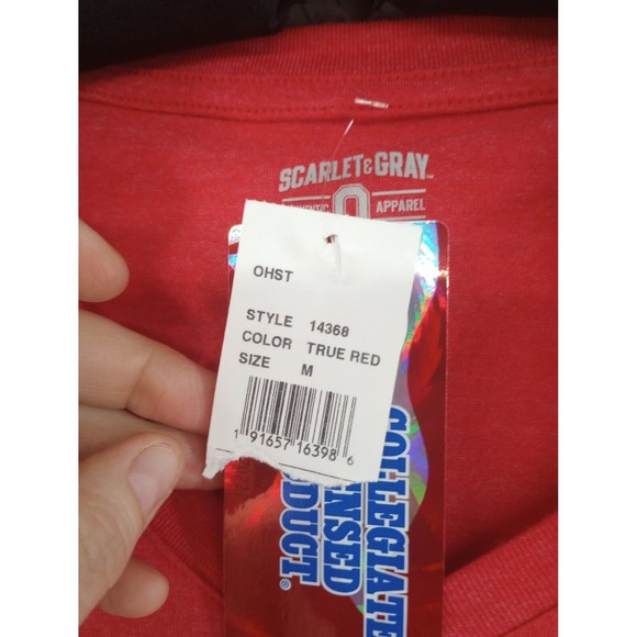 NWT Ohio State Women's Size Medium V-Neck Tee Red Collegiate Licensed Product - Picture 3 of 16